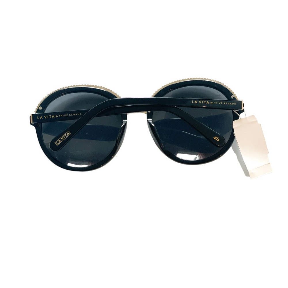 LA VITA by Prive Revaux “Gianna” Sunglasses - Black / Gold - NEW - Picture 5 of 6